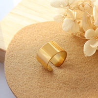 Aurevina Wide Golden Open Ring