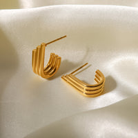 Aurevina Triple J Stud Earrings