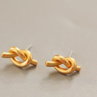 Aurevina Classic Knot Stud Earrings