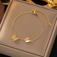 Aurevina Double Butterfly Bracelet