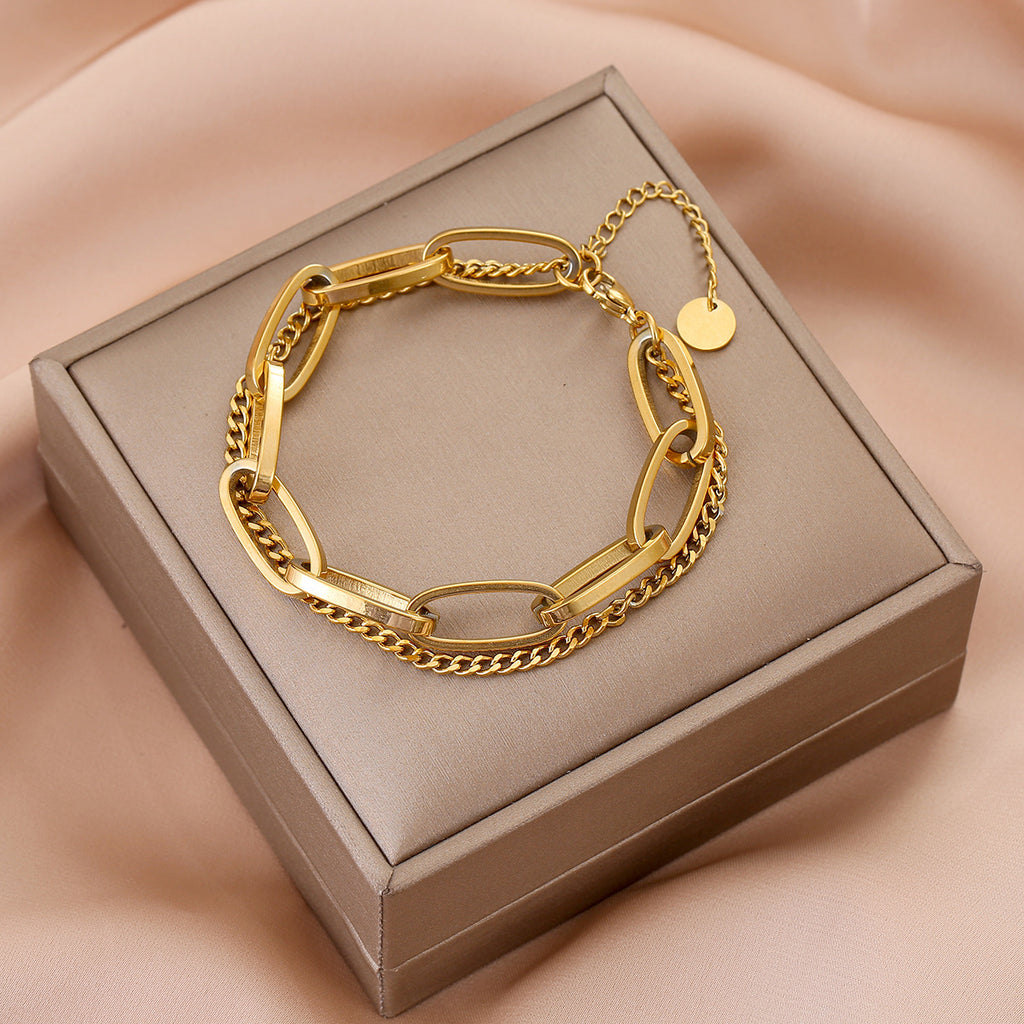 Aurevina Double Chain Bracelet