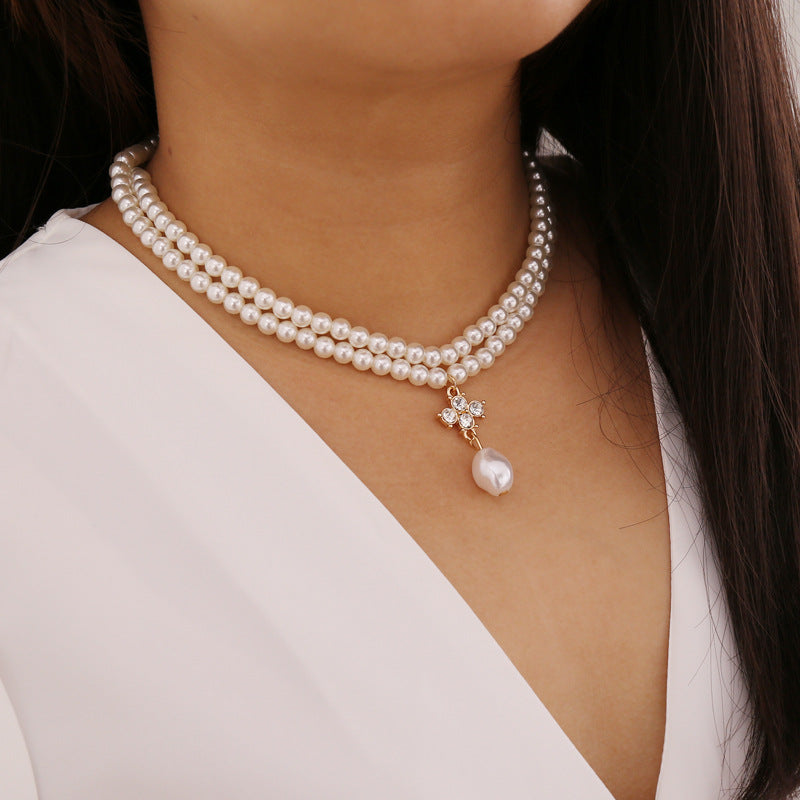 Aurevina Pearl Decor Necklace