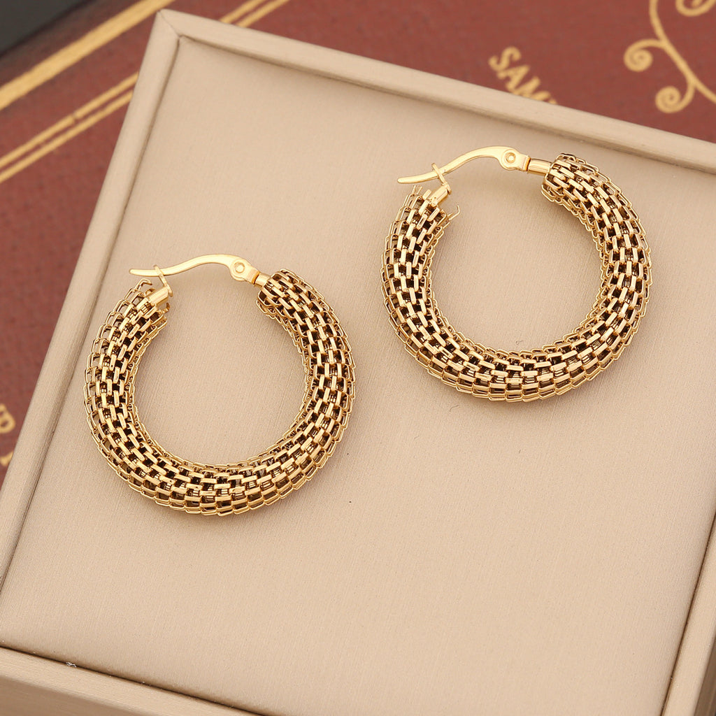 Aurevina Mesh Hoop Earrings