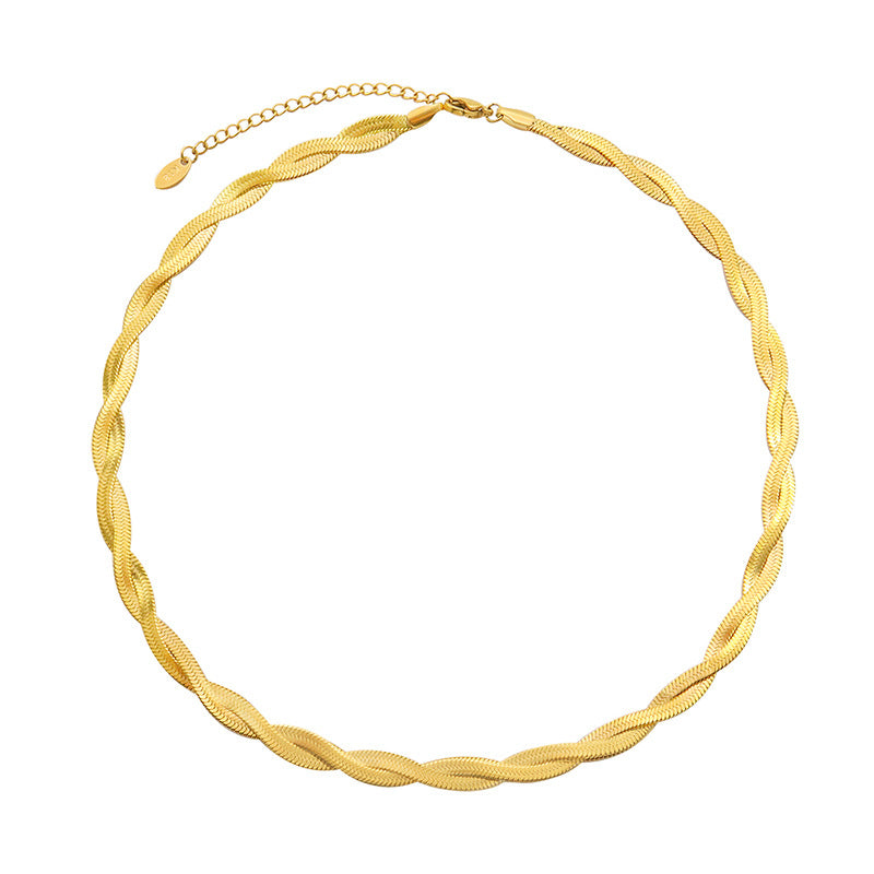 Aurevina Bold Double Twist Necklace