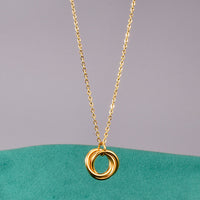 Aurevina Classic Double Rings Necklace