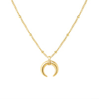 Aurevina Classic Gold Moon Necklace