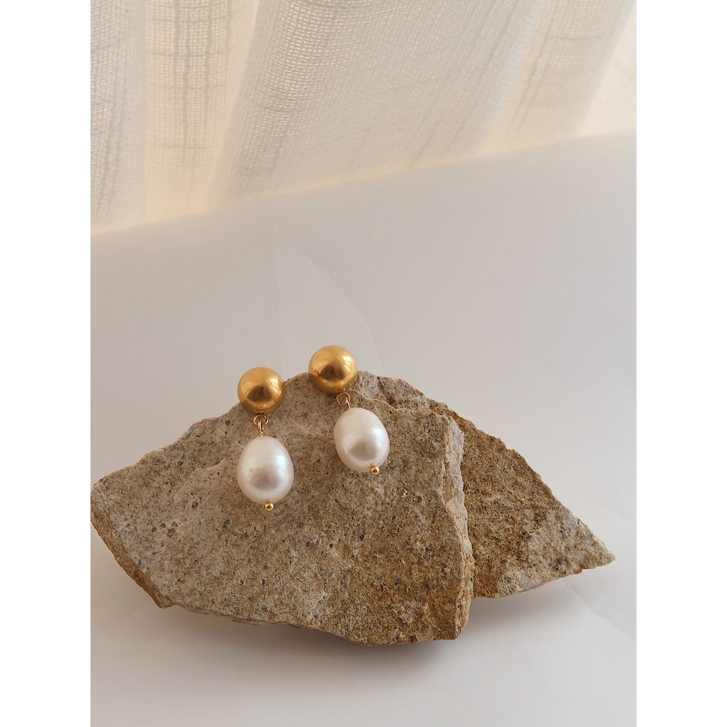 Aurevina Pearl Beads Stud Earrings