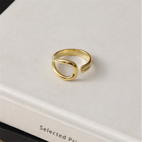 Aurevina Classic Golden Open Ring