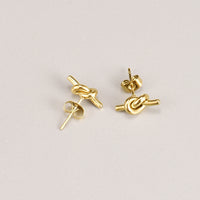 Aurevina Classic Knot Stud Earrings