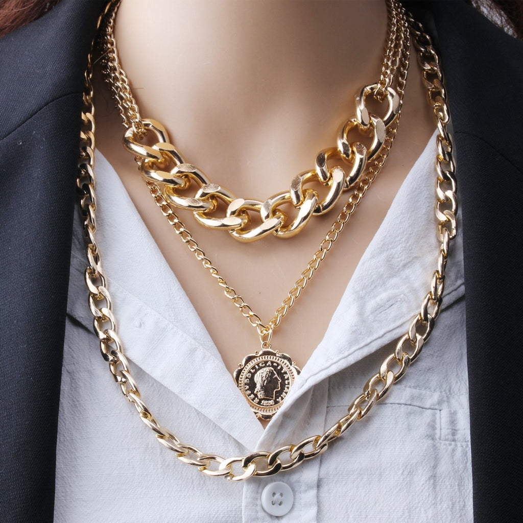 Aurevina Chains Layering Set Necklace