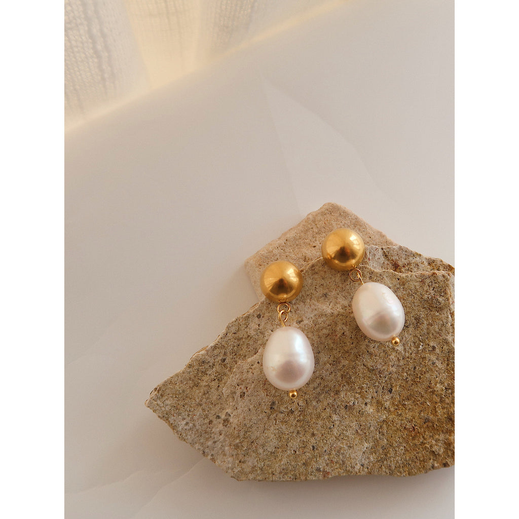 Aurevina Pearl Beads Stud Earrings