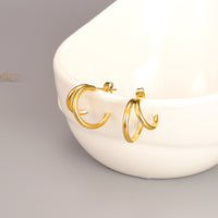 Aurevina Double Ring Hoop Earrings