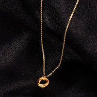 Aurevina Classic Double Rings Necklace