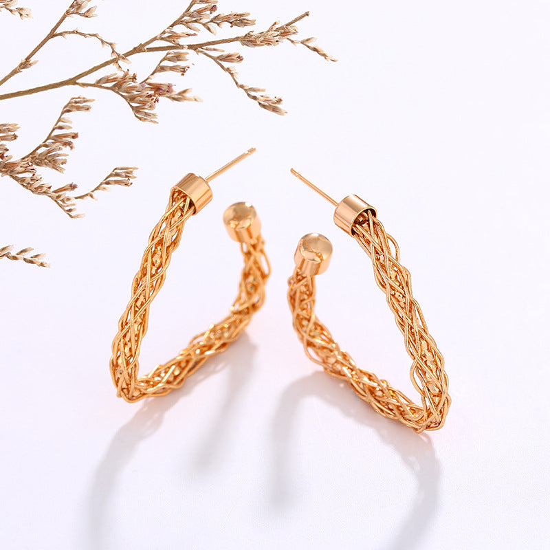 Aurevina Triangle Hoop Earrings