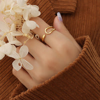 Aurevina Classic Golden Open Ring