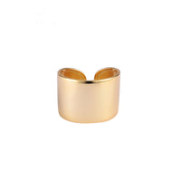 Aurevina Wide Golden Open Ring