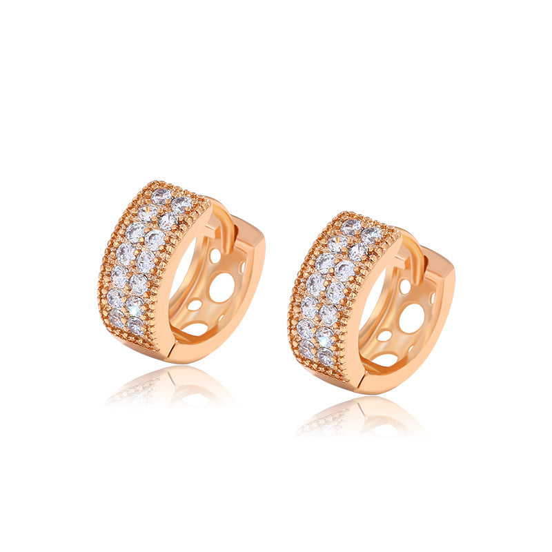 Aurevina Wide Zirconia Hoop Earring