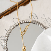 Aurevina Water Drop Golden Necklace