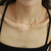 Aurevina French Style Double Layer Necklace