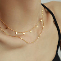 Aurevina French Style Double Layer Necklace