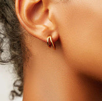 Aurevina Double Ring Hoop Earrings