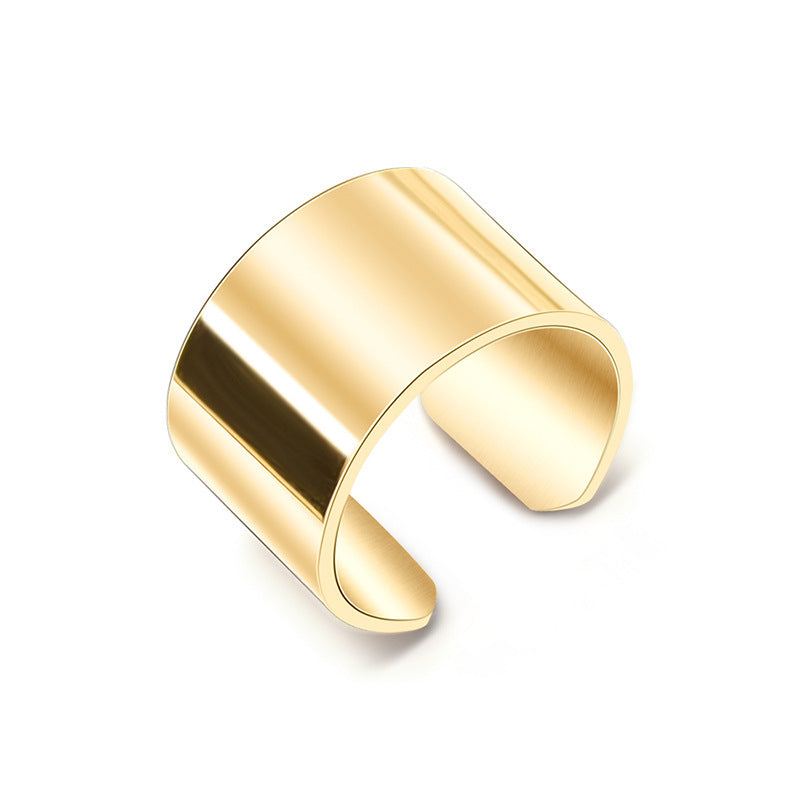 Aurevina Wide Golden Open Ring