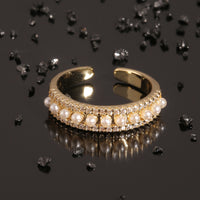 Aurevina Pearl Decor Open Ring